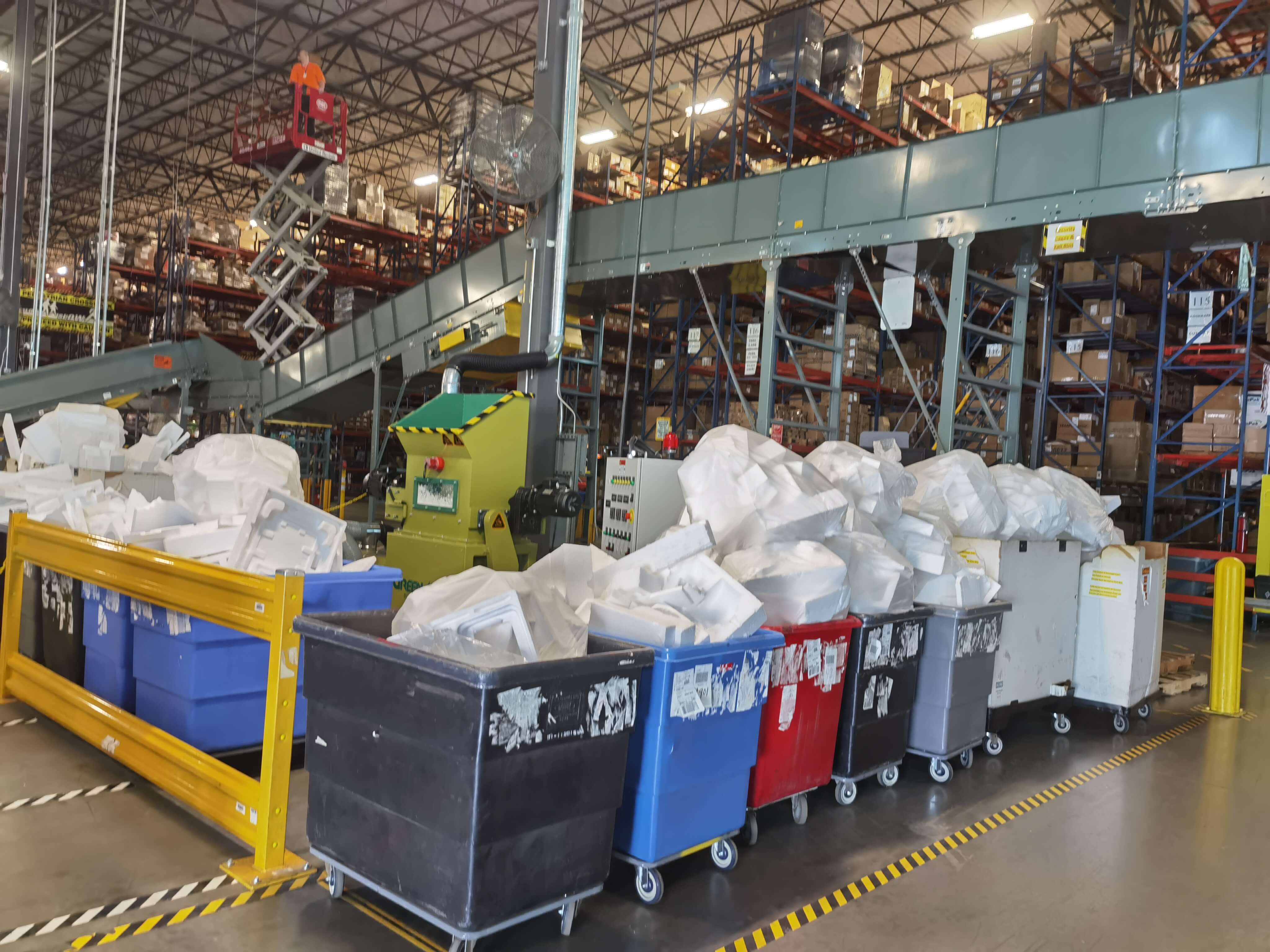 riciclo di polistirolo